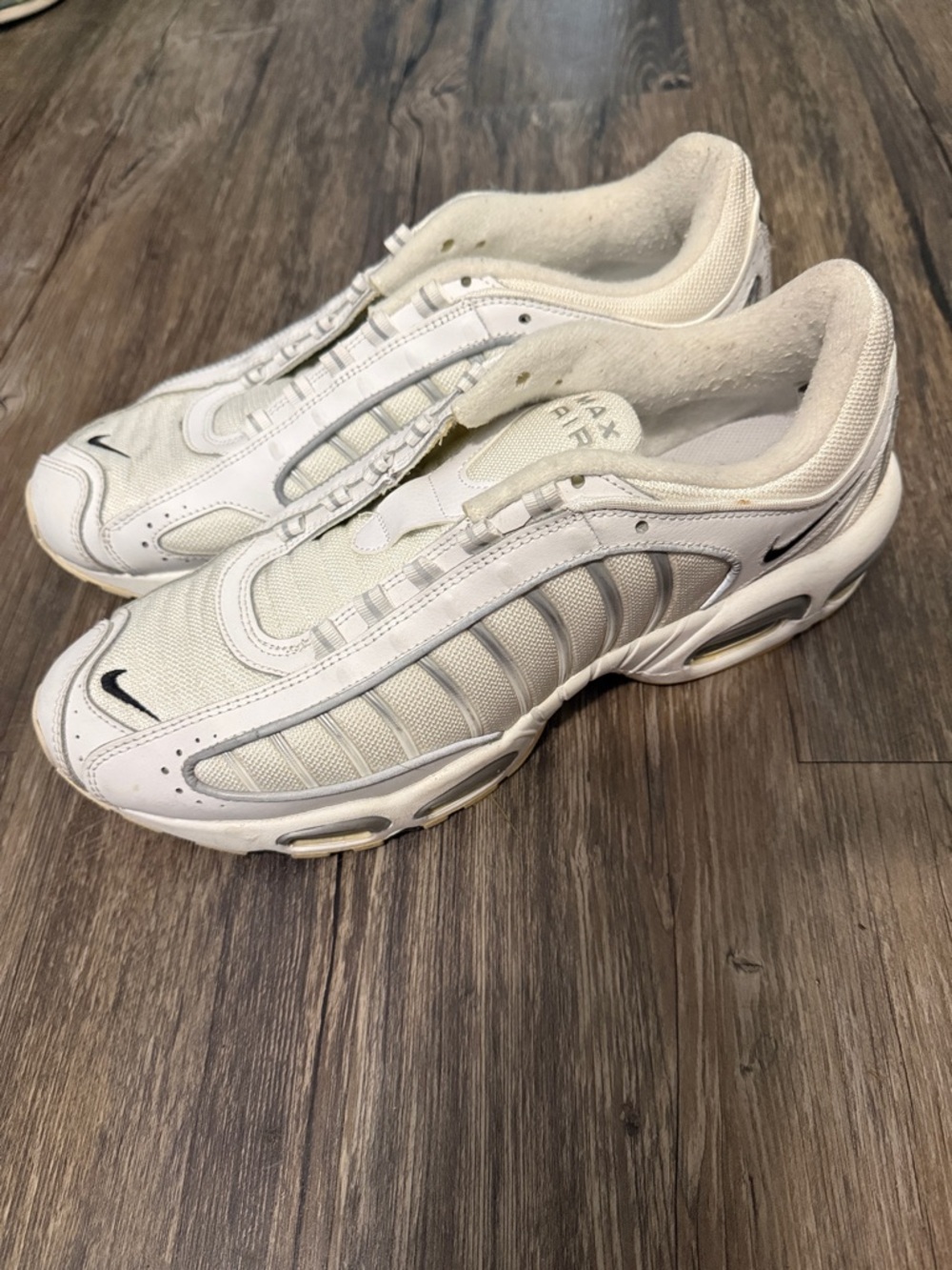 Nike | Mens Air Max Tailwind 4 White Metallic Silver Black size 13